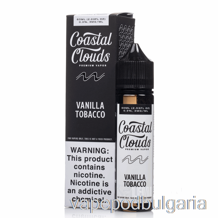 Vape Течности Vanilla Tobacco - крайбрежни облаци - 60ml 3mg